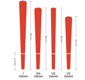 109mm Pre-Rolled Cones - 100% Organic Hemp Paper [800 Cones per Box]