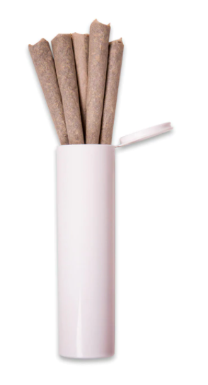 114mm Pre-Roll Tubes - Extra Wide Mouth Fits 5 Cones - White - Child Resistant [450 tubes per case]