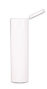 114mm Pre-Roll Tubes - Extra Wide Mouth Fits 5 Cones - White - Child Resistant [450 tubes per case]