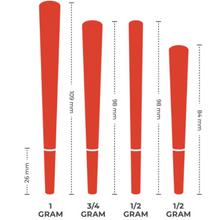 Load image into Gallery viewer, 3/4 Gram Blunt Cones - Hemp Wrap [800 Cones per Box]