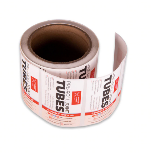 90mm Pre-Roll Tube Labels - Full Wrap (5,000 Labels)