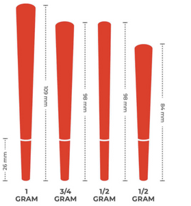 98mm Pre-Rolled Cones - Unrefined Brown [800 Cones per Box]
