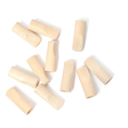 Wood Filter Tips for Joints / Blunts / Cannagars - 11mm diameter x 38.6mm  long - 100 per case